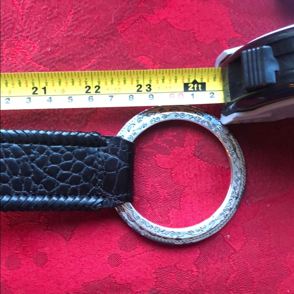 Brighton Sz S/M Black Faux Tie Belt - Picture 8 of 8